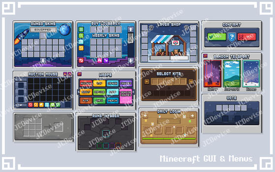 Premium Custom Minecraft GUIs